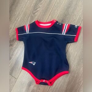 NFL REEBOK Navy and Red Baby Onesie